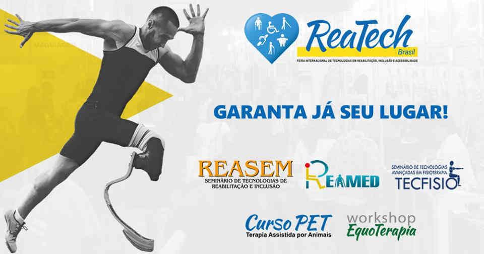 logo reatech atleta correndo - garanta o seu lugar.