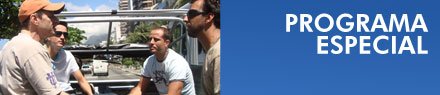 Programa especial, TV Brasil. O programa desta semana vai exibir um passeio pelos pontos turísticos do Rio de Janeiro em um jipe adaptado, uma reportagem no Engenhão e o cotidiano dos gêmeos Guilherme, portador da síndrome de Down, e Rafael. O Programa Especial acompanha os cadeirantes José Luiz Pacheco e Fábio Fernandes em um passeio de jipe pela cidade do Rio de Janeiro no primeiro veículo adaptado da empresa Jeep Tour. A viagem passa por pontos turísticos da Zona Sul carioca, partindo da Praia do Arpoador até o Mirante do Leblon. O programa também mostra uma reportagem de Fernanda Honorato no estádio de futebol João Havelange, o Engenhão, na Zona Norte do Rio de Janeiro. Acompanhada do norte-americano Ryan McHenry, Fernanda assiste a um jogo do Campeonato Brasileiro entre Botafogo e Náutico. Ainda na edição, a equipe acompanha o dia-a-dia dos gêmeos Guilherme, portador da síndrome de Down, e Rafael. O Programa Especial mostra a creche Jabuti, onde os irmãos estudam, que oferece vagas para crianças regulares e também deficientes. Apresentação Juliana Oliveira. Reportagens Fernanda Honorato e José Luiz Pacheco. Produção No Ar Comunicação. Apoio cultural Petrobras. Sexta, às 18h, e sábado, 13h. Livre