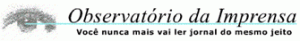 Logo - Desenho em preto e branco de um Olho - Observatório da Imprensa - Você nunca mais vai ler um jornal do mesmo jeito.