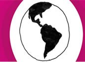 Logotipo do concurso - Globo mostrando o mapa das Américas