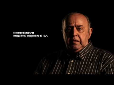 mauro Imagem do ator Mauro Mendonça num fundo preto - inscrição Fernando Santa Cruz, desapareceu em fevereiro de 1974