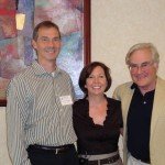 Teresa Cody, founder of Changing Minds Foundation, with Craig Garner and Craig Heller, researchers from Stanford University