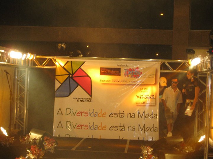 Mural do evento a Diversidade está na moda