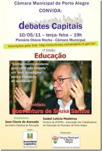 Flyer do debate - texto a seguir Flyer do debate - texto a seguir