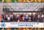 Photo of African Disability Forum participants.