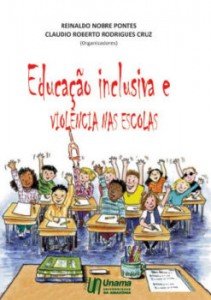 Capa do livro, onde se vê uma classe composto de alunos com e sem deficiência