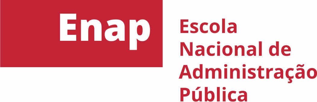 logo enap - vermelho e branco - escola nacional de administração pública.