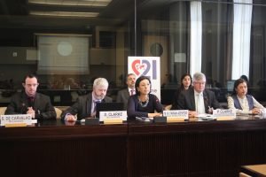 Brazilian Ambassador Maria Nazareth Farani Azevêdo opens the World Down Syndrome Day meeting at the Palais the Nations, United Nations, Geneva. 21/03/2018 Photo: Paula Dias Leite/DSI