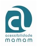 Acessibilidade Mamam - a letra "a" estilizada Acessibilidade Mamam - a letra "a" estilizada