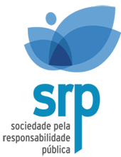 Logo em azul da Sociedade pela Responsabilidade Pública - SRP.