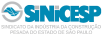 logotipo do sinicesp, fundo branco. letras azuis.