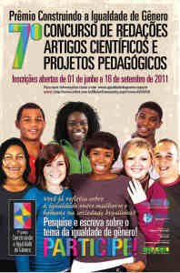 spm_7c2bapremio_banner Cartaz do concurso mostrando 8 homens e mulheres jovens de diferentes cores, juntos, sorrindo.