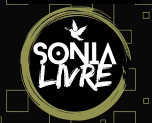 logotipo sonia livre, com pomba branca.